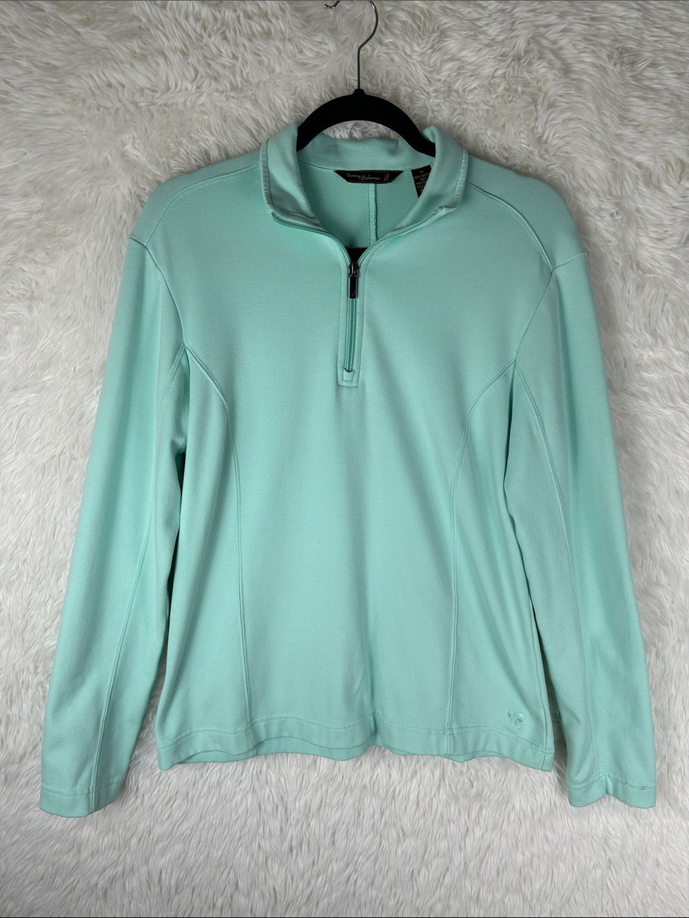 Tommy Bahama 18 Golf Mint Green Quarter-Zip Pullover